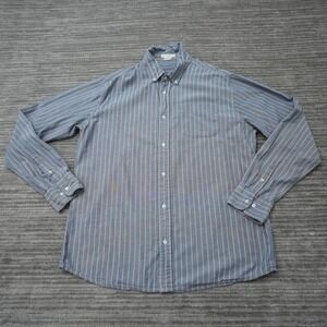 BD Baggies Shirt Mens Button Down Blue Red Striped Long Sleeve XL